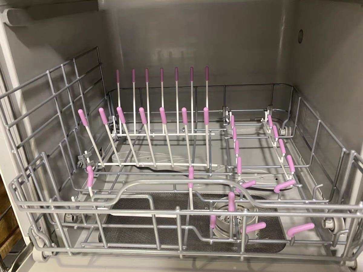 30pcs Universal Silicone Dishwasher Rack Prong Caps - Dishwasher Rack Repair Kit, Rust Prevention for Tines, Pink (Fits All Dishwasher Brands) - Protect Dishes & Prevent Rust in Daily Dishwashing