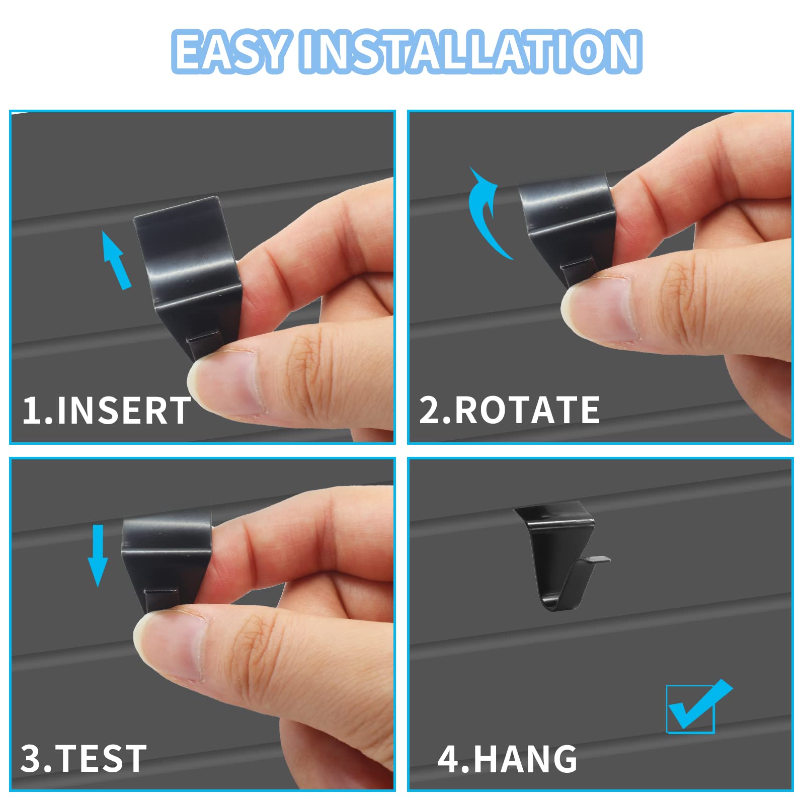Biaungdo 12 Pcs Heavy Duty Stainless Steel Vinyl Siding Hooks - No Hole Needed Low Profile Siding Clips for Hanging Wreaths & Outdoor Decorations - Perfect for Holiday Decor, Garden Lights, and Seasonal Displays