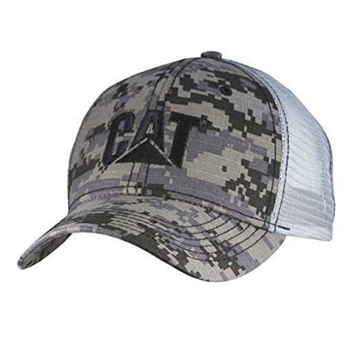 Caterpillar CAT Equipment Digicamo Digital Camouflage Mesh Cap - Adjustable Trucker Hat for Outdoor Work, Construction & Hunting | Breathable Sun Protection for Men