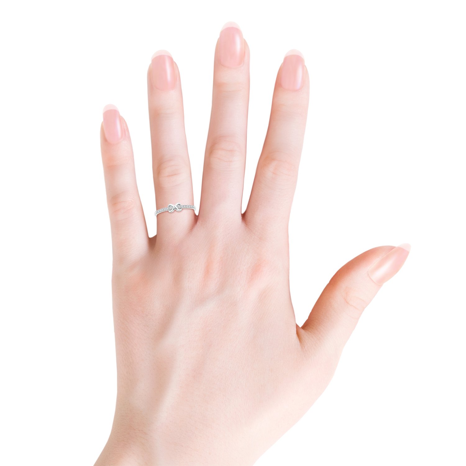 Lab-Created Diamond Infinity Promise Ring for Women - 14K Solid Gold or 925 Sterling Silver (0.14ctw, H Color, SI2 Clarity) - Valentine's Day, Anniversary & Romantic Gifts - Perfect for Proposals, Engagements & Special Occasions