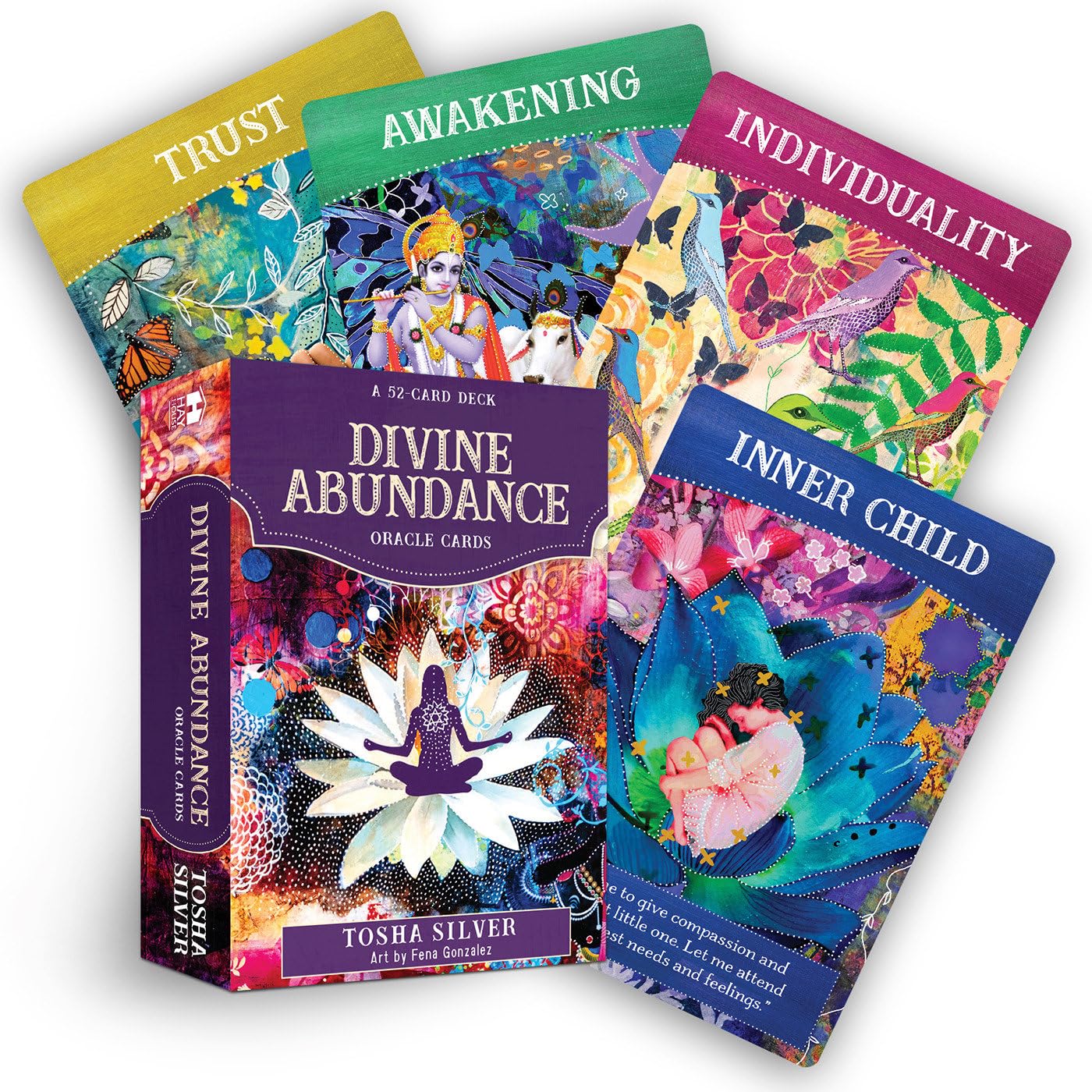 Divine Abundance Oracle Cards - 51-Card Deck for Spiritual Guidance, Meditation & Self-Discovery | Perfect for Tarot Readers, Energy Healers & Personal Growth