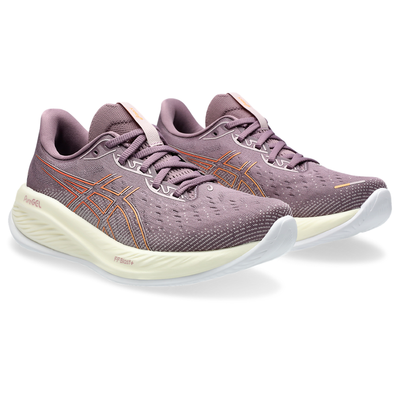 Women's ASICS Cumulus 26 Running Shoes - Dusty Mauve/Faded Orange | Lightweight Cushioned Sneakers for Women | Perfect for Jogging, Gym & Daily Wear