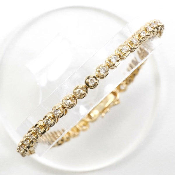 18K Yellow Gold Diamond Bracelet for Women - Elegant & Luxurious Tennis Bracelet for Anniversary, Wedding & Special Occasions