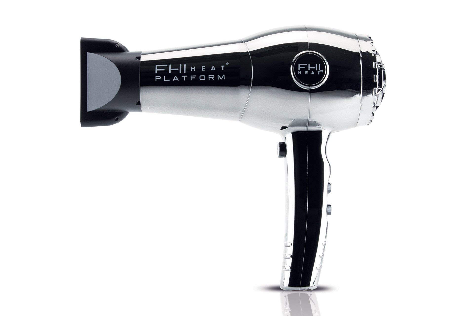 FHI HEAT Nano Lite Pro 1900 Turbo Tourmaline Ceramic Hair Dryer - Lightweight Fast Drying Blow Dryer with 3 Attachments (Comb, Concentrator, Diffuser) for Salon-Quality Styling at Home