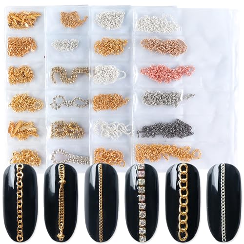 Gold Silver Nail Chains
