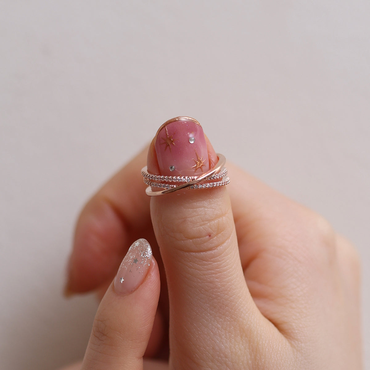 Triple Layered Ring for Women - Elegant Stackable Rings Set - Perfect for Everyday Wear, Gifts & Special Occasions