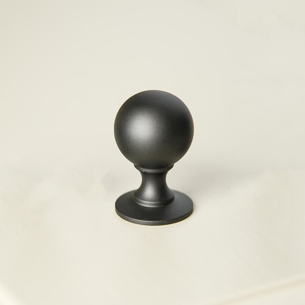 Black Penrose Cabinet Knob - Modern Matte Finish for Kitchen & Bathroom Cabinets, Dressers & Furniture Hardware - Easy Installation & Durable Design