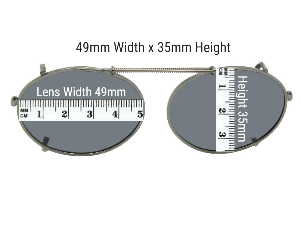 Oval Non-Polarized Clip-On Sunglasses for Over Glasses – UV Protection, Lightweight & Comfortable Fit – Perfect for Driving, Reading & Outdoor Activities