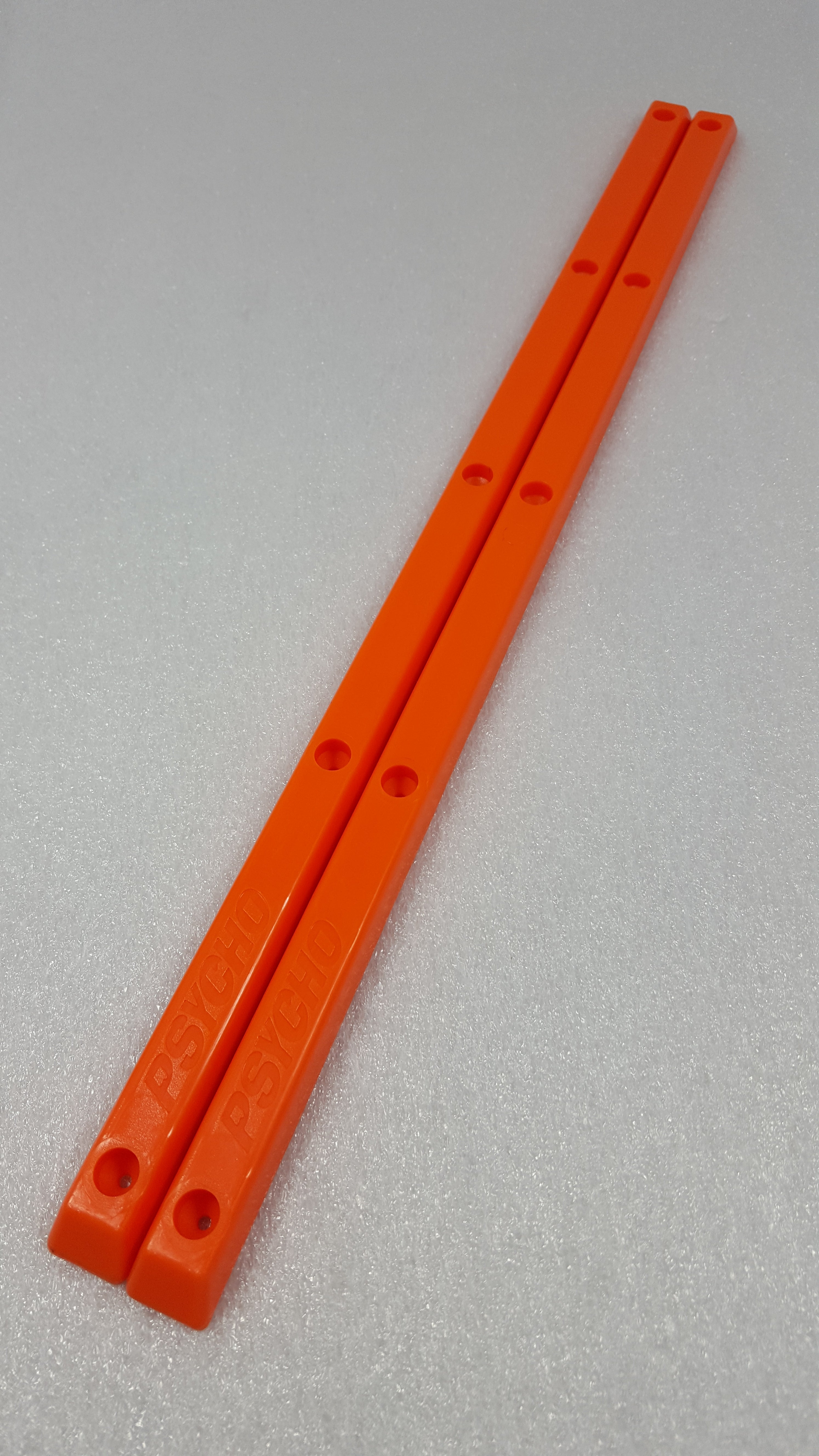 Psycho Skateboard Rails 1 Set - Orange | Durable Grind Rails for Street & Park Skateboarding | Perfect for Tricks & Rail Slides