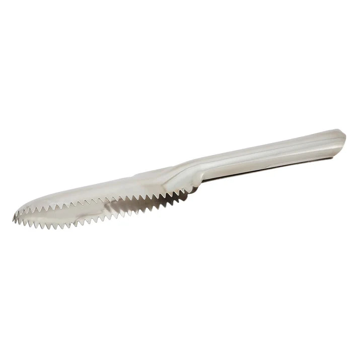 Winco 9.5 Inch Stainless Steel Fish Scaler - Professional Kitchen Tool for Scaling Fish, Ideal for Home Chefs and Seafood Lovers