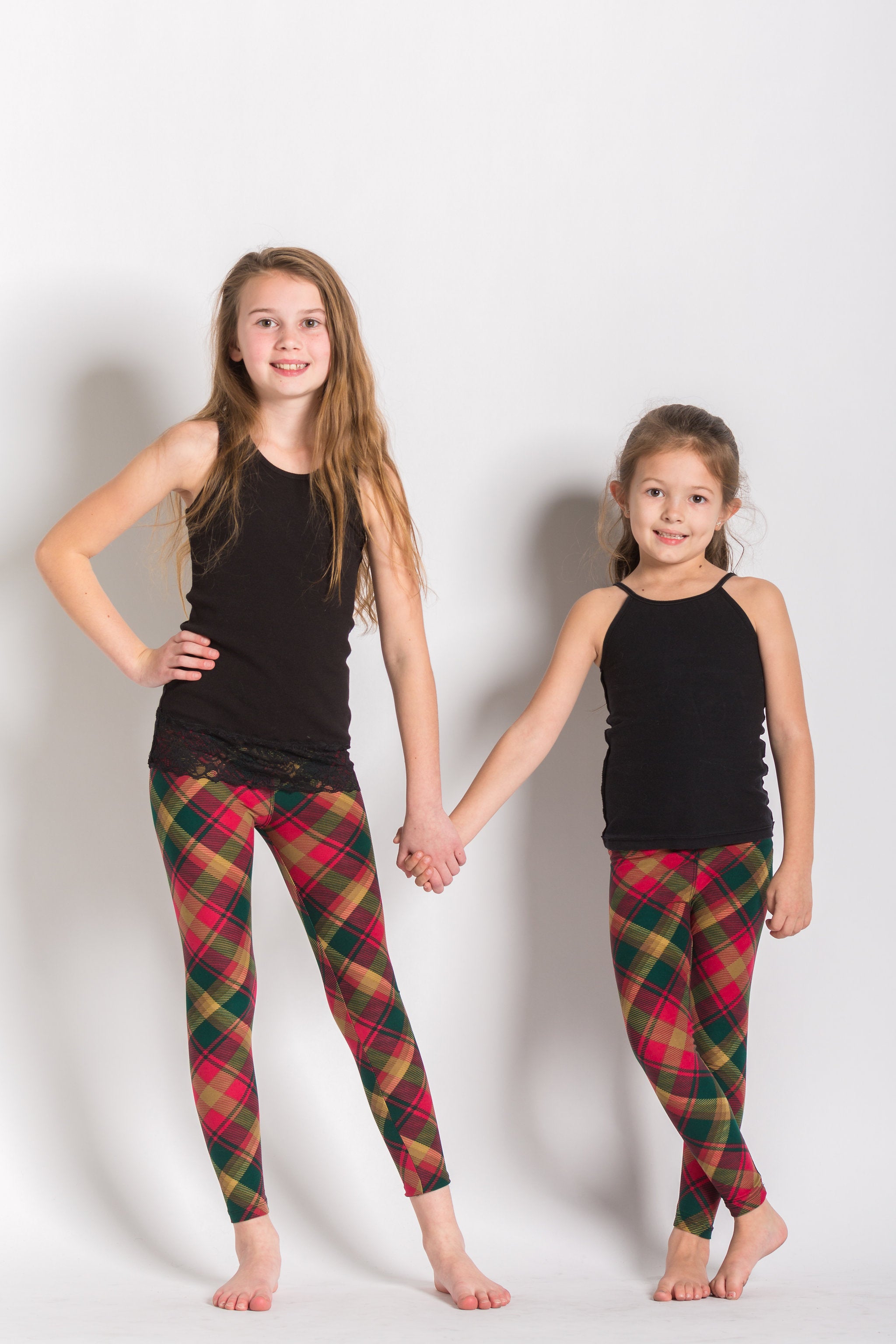 Maple Leaf Tartan Kids T-Shirt - Soft Cotton Short Sleeve Tee for Boys & Girls (Sizes S/M) - Perfect for School, Playdates & Family Outings