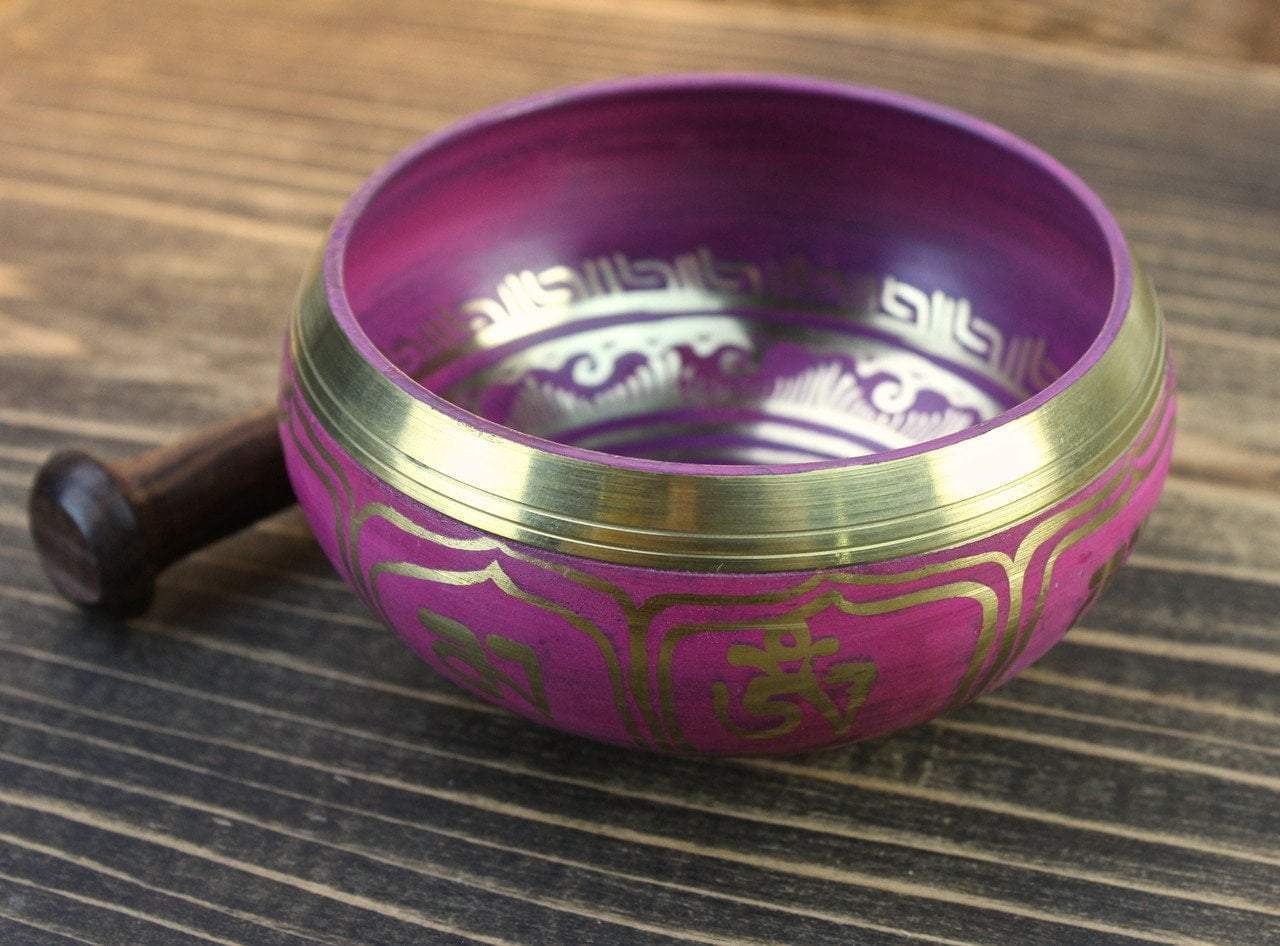 4 Inch Lotus Singing Bowl - Handcrafted Meditation Bowl for Yoga, Mindfulness & Sound Therapy - Perfect for Relaxation, Stress Relief & Spiritual Healing
