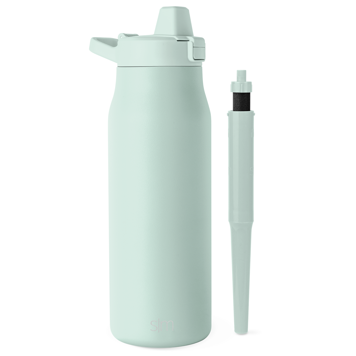 Stainless Steel Water Bottle with Flip Straw Lid - Leak Proof & Easy to Carry - Perfect for Gym, Hiking, Travel & Outdoor Activities