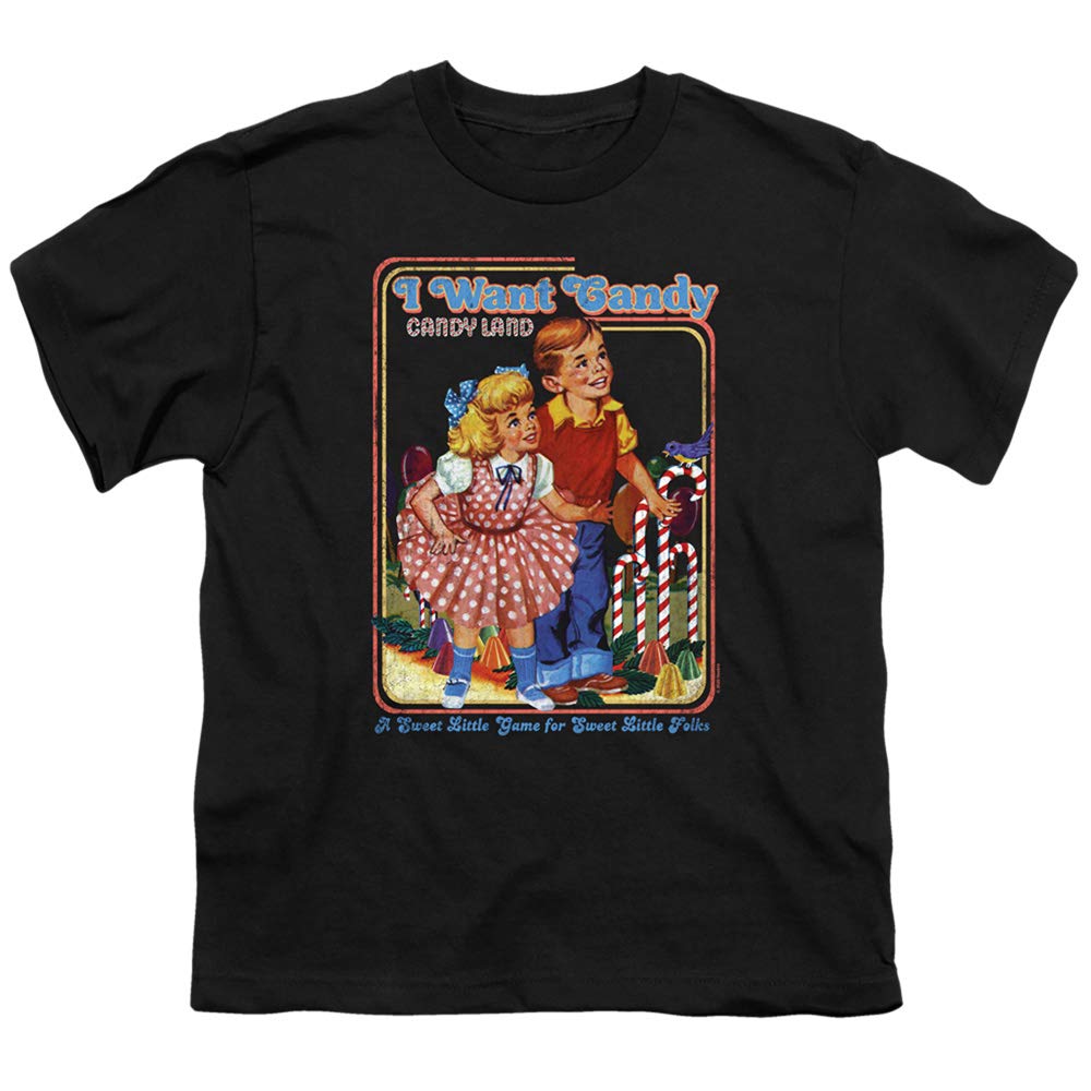 Candy Land I Want Candy Unisex Youth T-Shirt | Fun Graphic Tee for Kids & Teens | Birthday Gifts, Halloween Costumes, Casual Wear