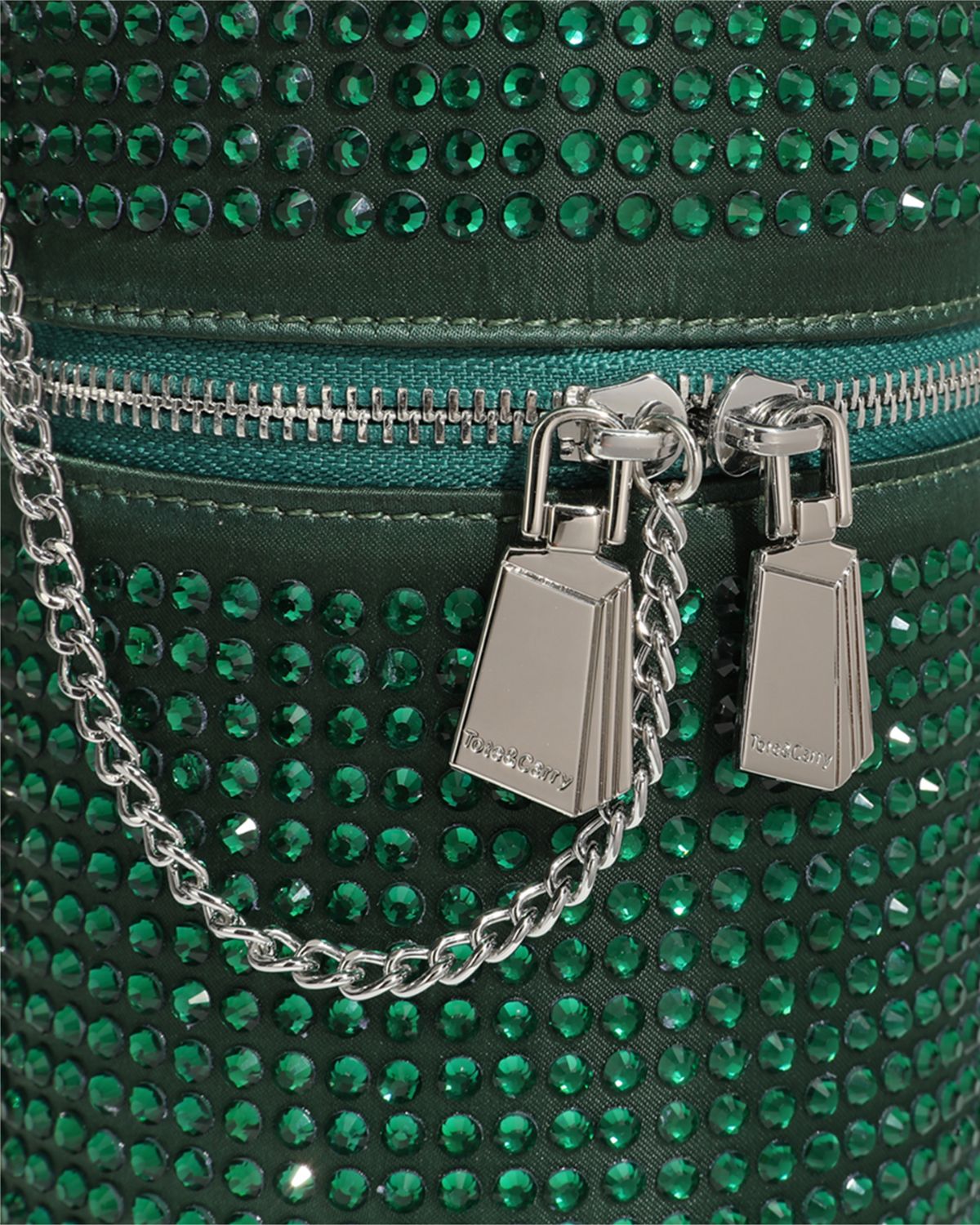 Elegant Green Crystal Mini Barrel Bag for Women - Perfect for Parties, Weddings & Evening Events