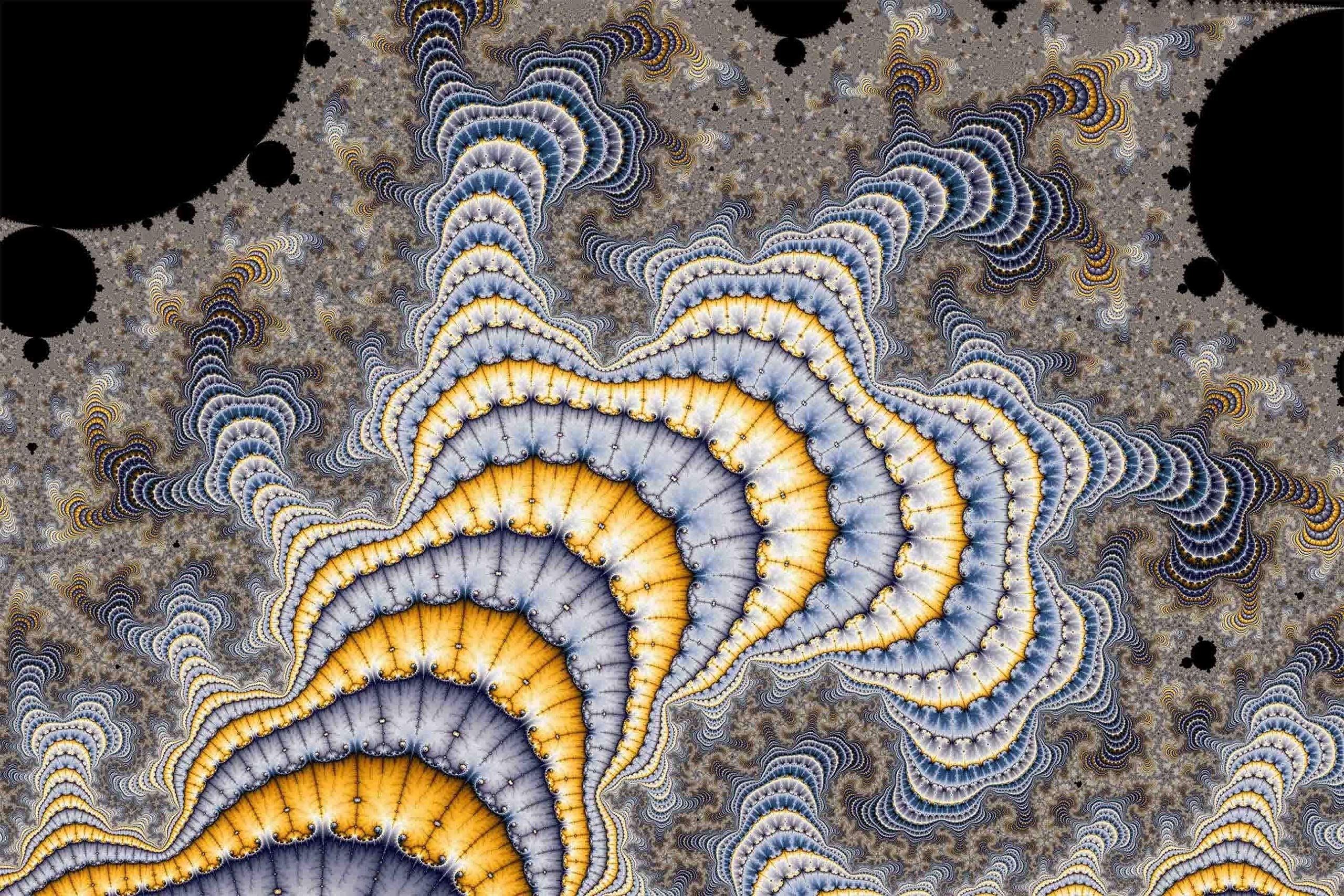 Backlund Fractal Plates Wall Decal 24x36 Inches - Modern Geometric Wall Art for Living Room, Bedroom & Office Decor