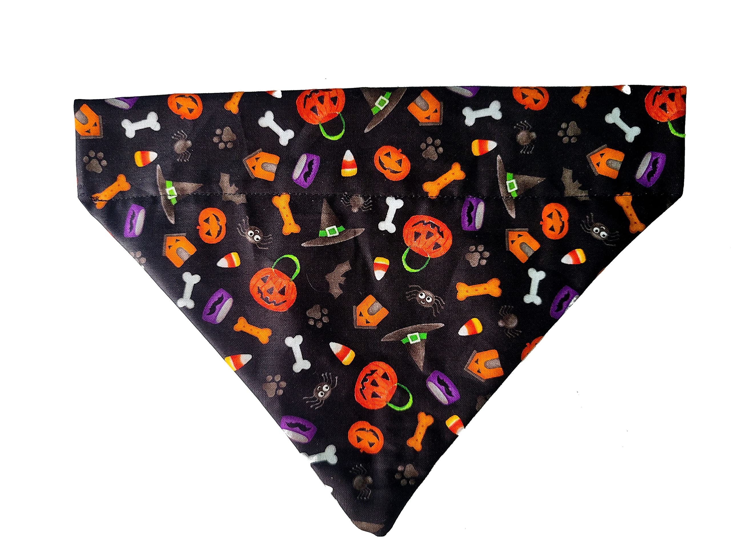Halloween Dog Bandana - Extra Large Over The Collar Pet Accessory for Dogs | Costume Party, Trick or Treat, Photo Props, Holiday Celebration