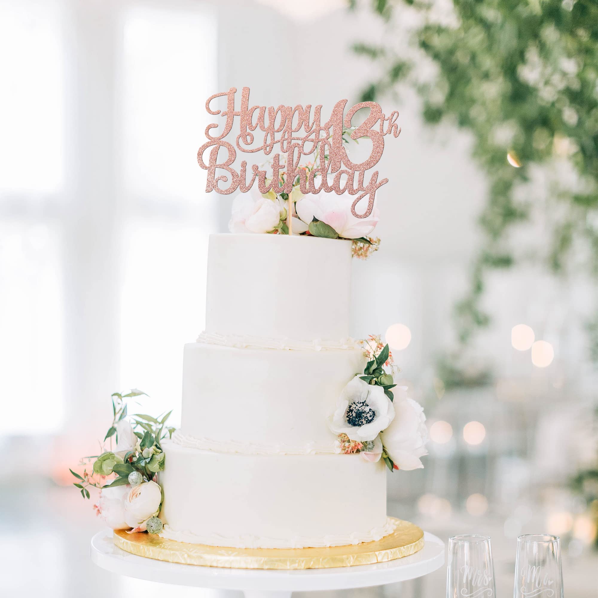 1 PCS Happy 13th Birthday Cake Topper - Glitter 