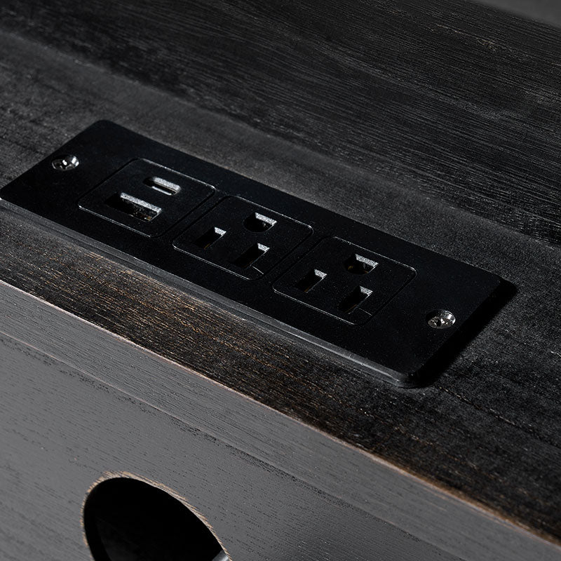 Multi-Functional Wooden Nightstand with USB Charging Port & Open Shelf - Modern Bedside Table for Bedroom, Living Room, or Office (Multiple Styles Available)