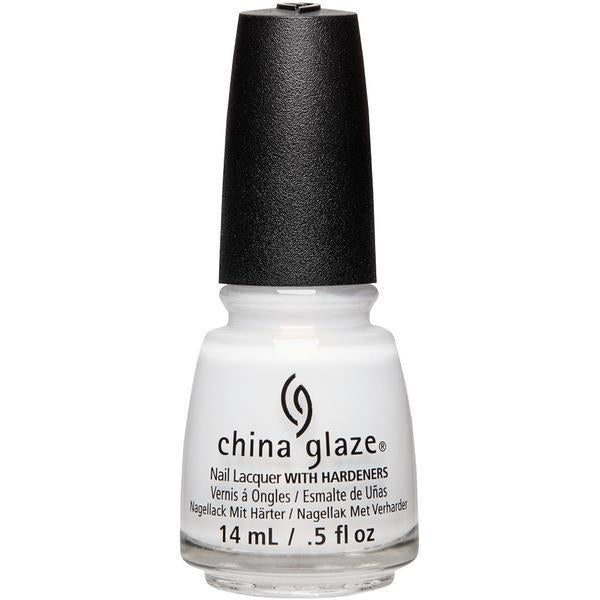China Glaze Nail Polish - Snow Way #83775 (0.5 oz) - Winter White Cream Nail Lacquer for Manicures & Pedicures, Perfect for Holidays & Special Occasions