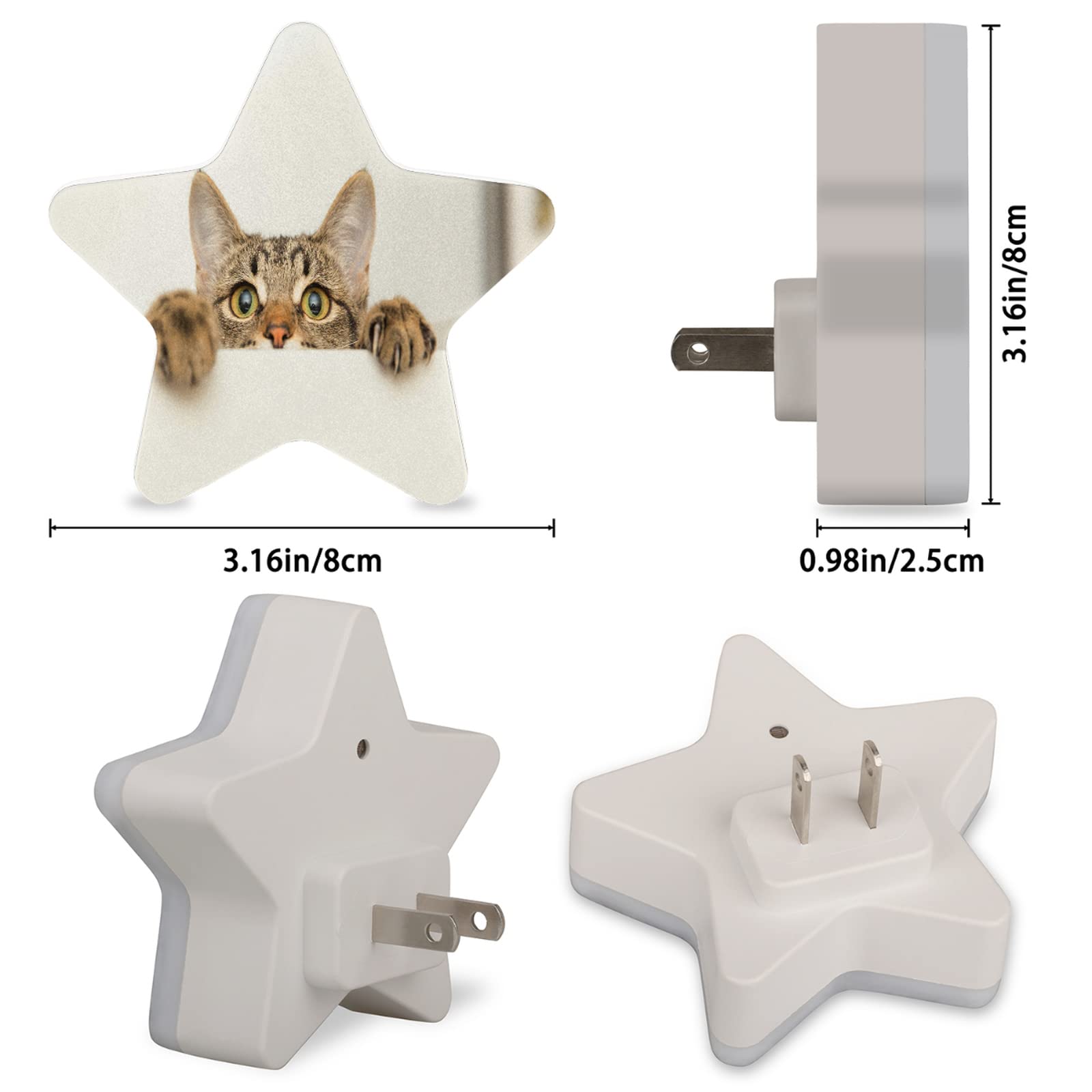 Pardick Plug in Night Light - Cute Cat Nightlight Lamp with Dusk to Dawn Sensor, LED Night Lights for Kids Room, Bedroom, Bathroom, Kitchen, Hallway, Nursery | Perfect for Nighttime Safety, Baby Sleep Aid, and Cozy Home Decor