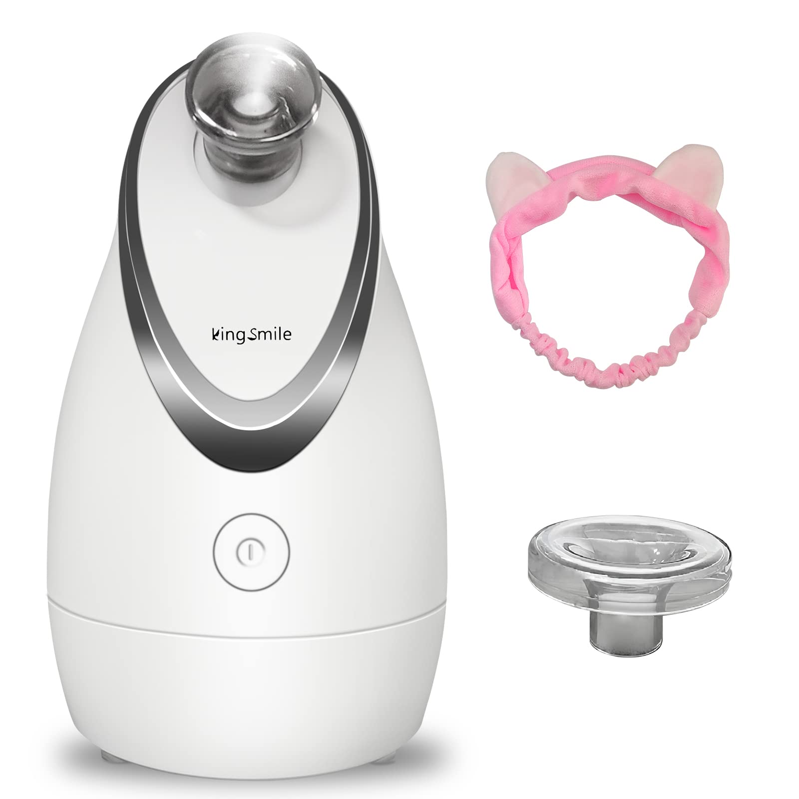 Kingsmile 3-in-1 Nano Facial Steamer with Aromatherapy - Adjustable Nozzle Warm Mist Humidifier for Deep Cleansing & Moisturizing | Perfect for Home Spa, Sinus Relief & Skincare Routine