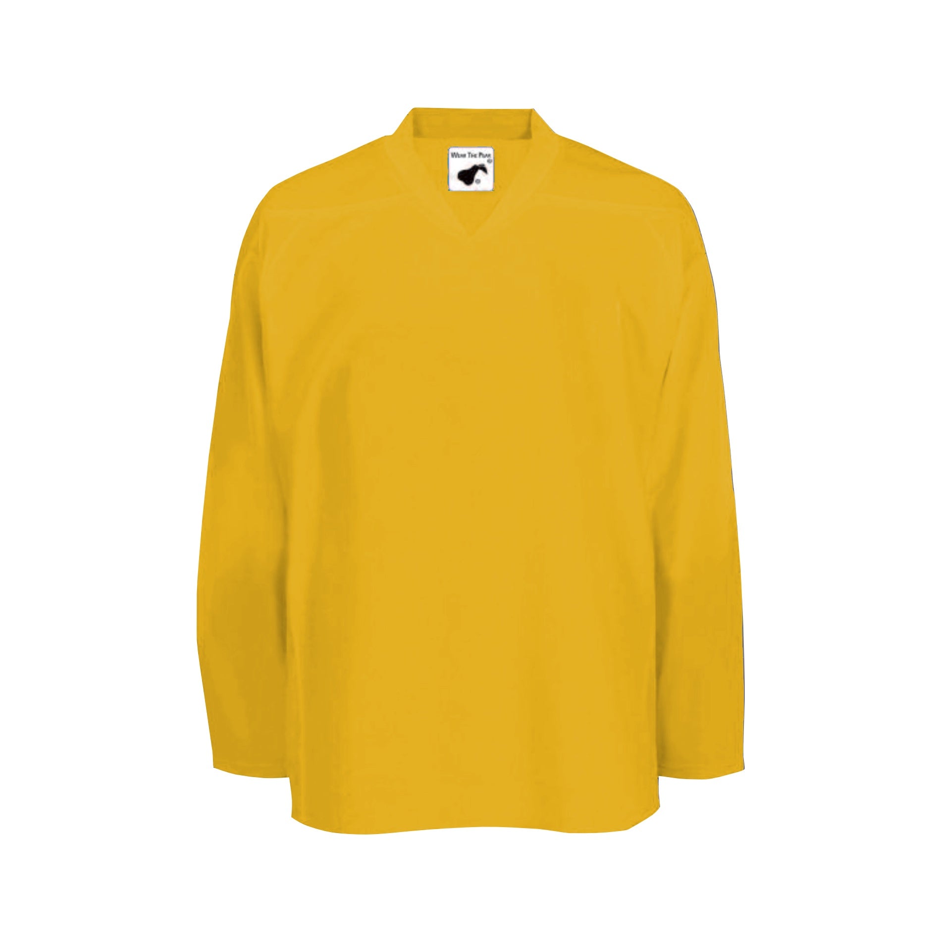 Pearsox Air Mesh Hockey Jersey - Breathable & Lightweight Performance Jersey for Men & Women - Gold | Perfect for Ice Hockey, Street Hockey & Sports Fans