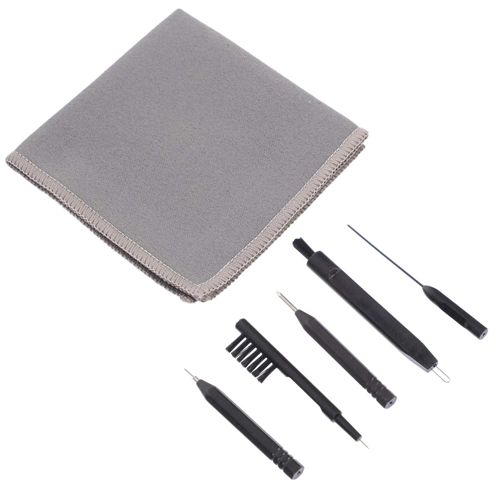 Hemobllo 6-Piece Ear Cleaner Kit with Microfiber Cloth - for Headphones & Earbuds