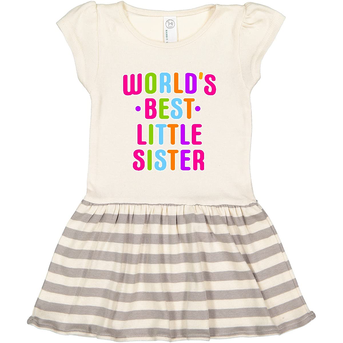 World's Best Little Sister Toddler Dress - Cute & Comfortable Outfit for Girls - Perfect for Birthdays, Family Photos & Special Occasions