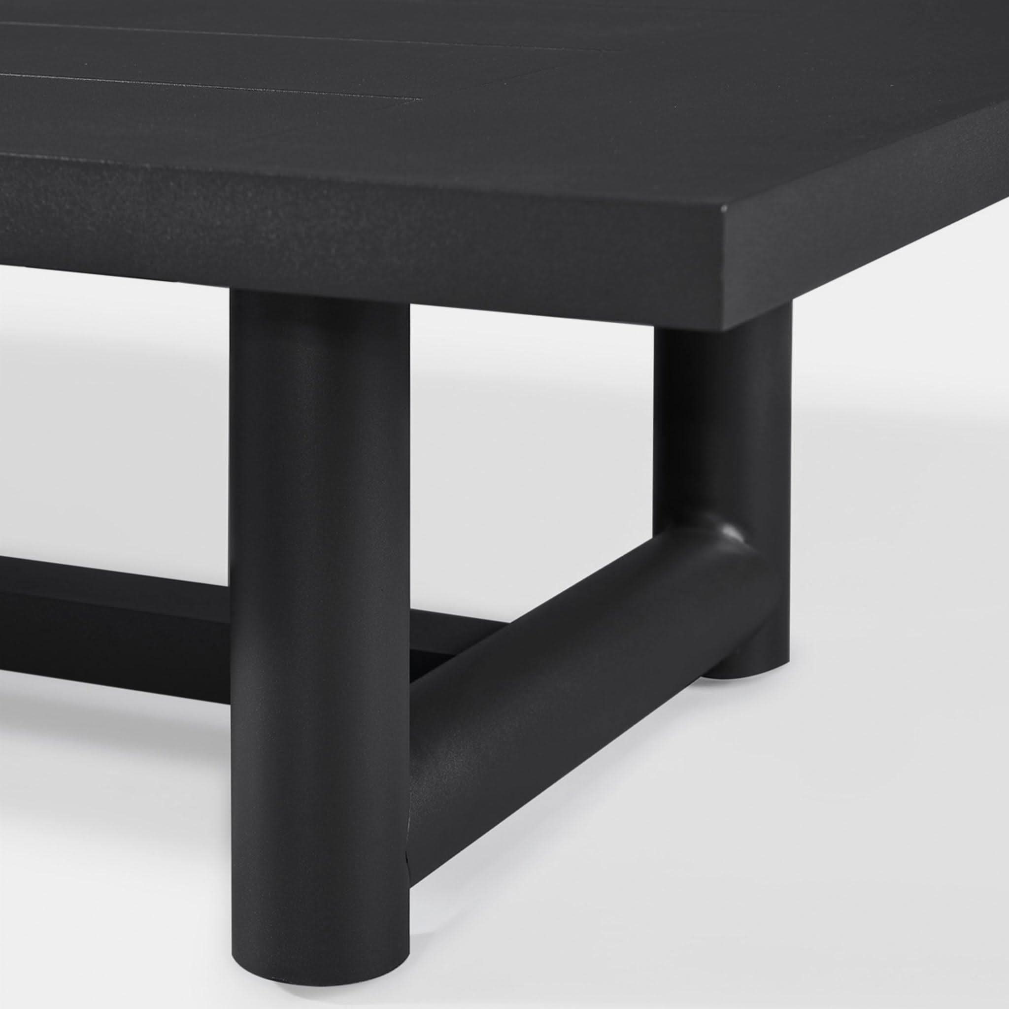 Modern Breeze XL Aluminum Coffee Table - Lightweight & Durable Indoor/Outdoor Furniture for Living Room, Patio, or Garden Decor
