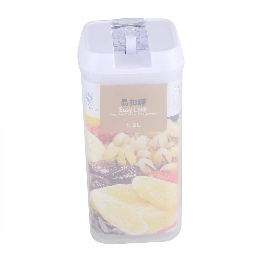 Jadpes Airtight Food Storage Containers - Transparent Glass Dispenser for Sugar, Flour, Baking Supplies, Grains, Nuts & Cereal | Kitchen & Pantry Organization | Perfect for Home, Restaurant & Meal Prep