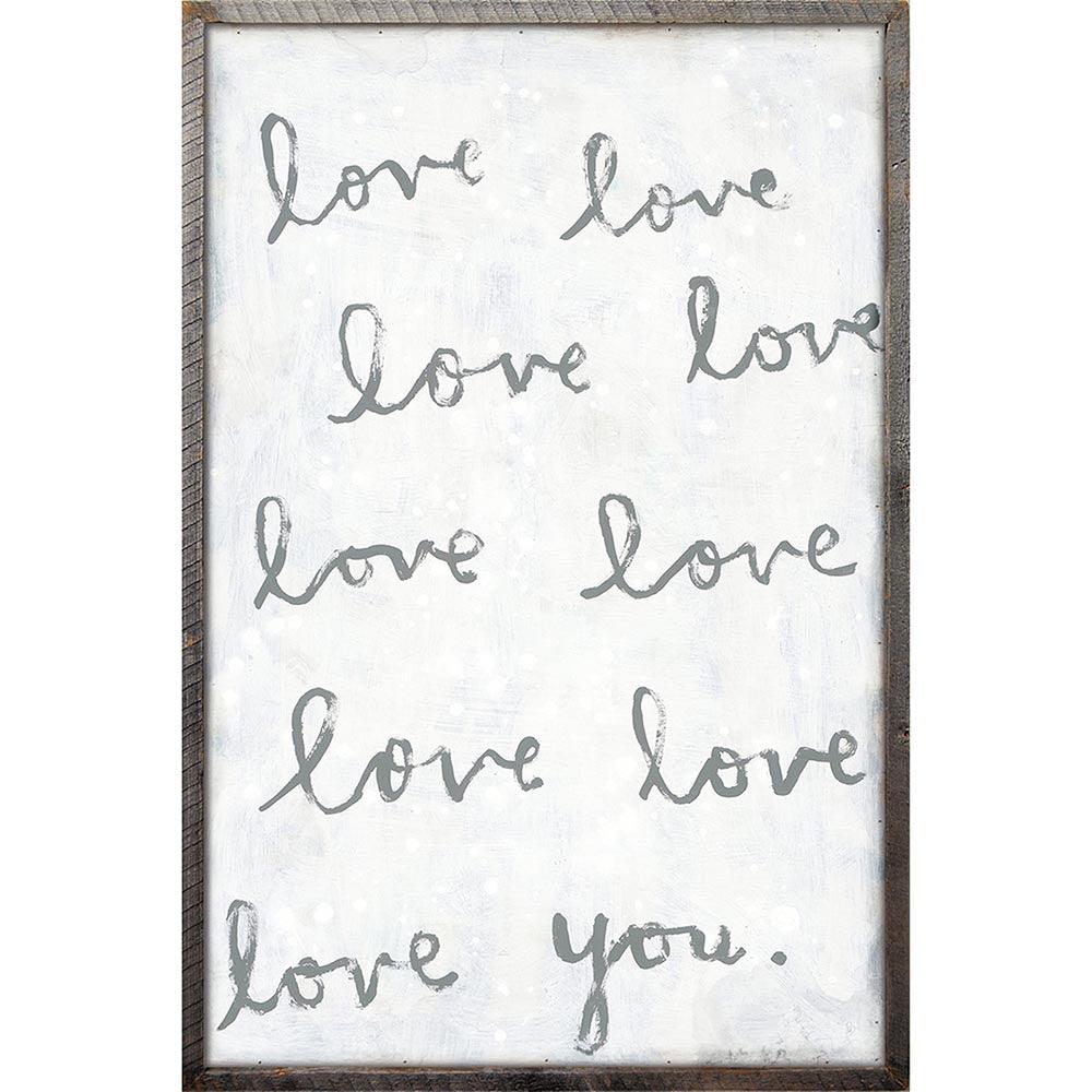 Black & White Whole Lot Of Love Art Print - Romantic Wall Decor for Bedroom, Living Room & Office - Perfect Gift for Couples & Home Decor