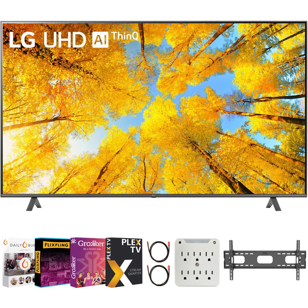 LG UQ7590PUD 86-inch 4K UHD HDR Smart LED TV with AI ThinQ, Built-in Streaming Apps & Movies Pack - Perfect for Home Theater, Gaming & Entertainment