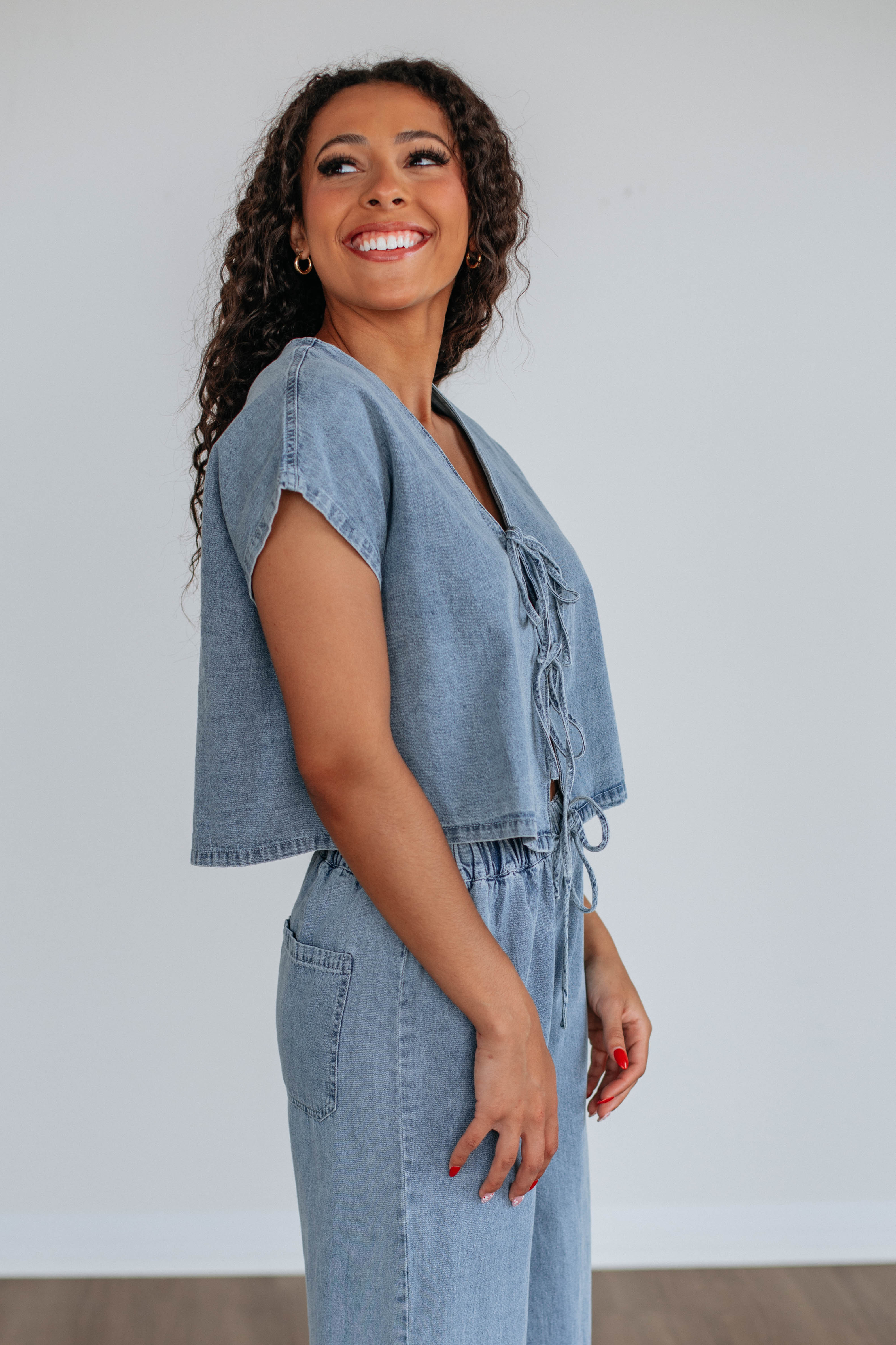Dove Denim Top for Women - Stylish Casual Shirt with Comfort Fit - Perfect for Everyday Wear, Outings & Layering
