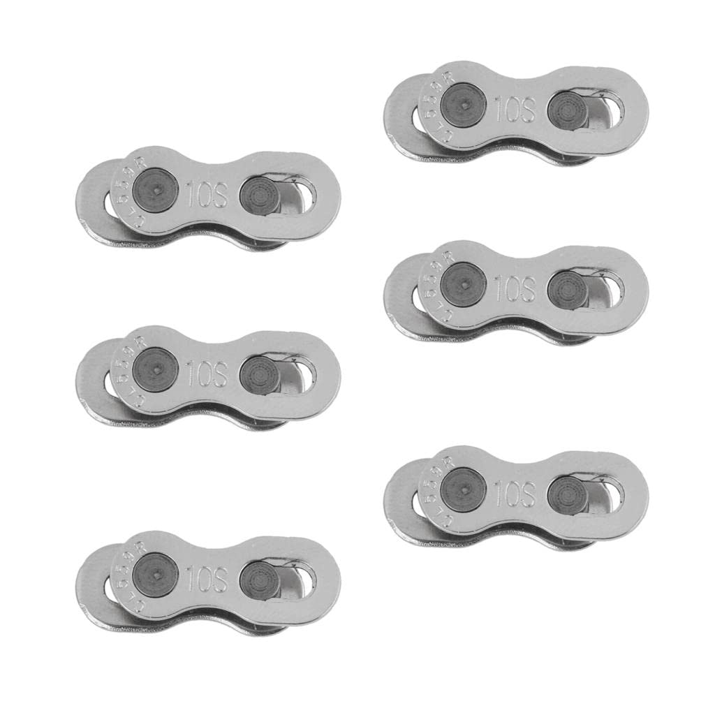 6 Pack Reusable Quick Release Bike Chain Connectors - Durable Chain Clips for Bicycle Repair & Maintenance - Perfect for Mountain Bikes, Road Bikes & Cycling Enthusiasts