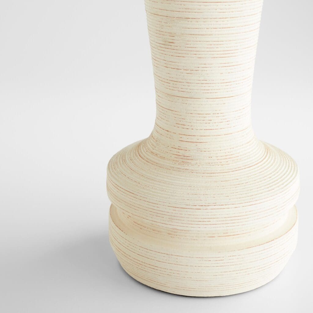 Cyan Design 11561 Taras Vase - Large White Ceramic Vase for Home Decor, Wedding Centerpiece, Living Room & Dining Table Decoration
