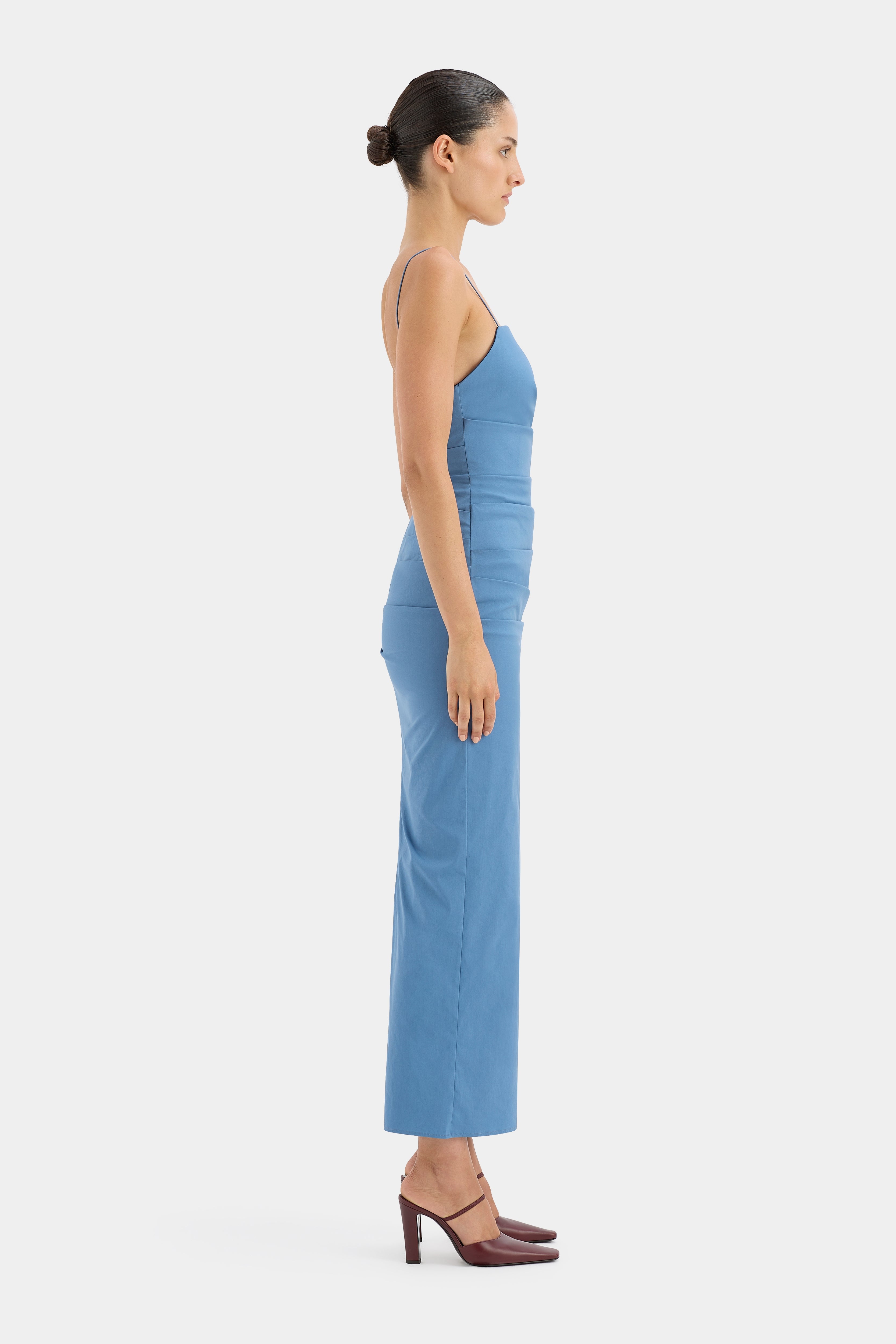 Jones Gown Washed Blue - Stylish and Comfortable Women's Dress for Casual Wear, Parties, and Special Occasions