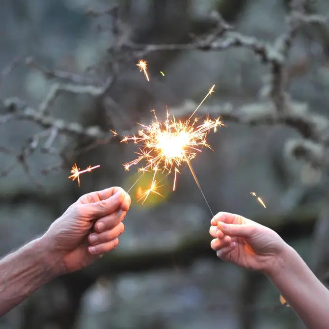 Deluxe 12 Sparklers for Weddings & Celebrations - Elegant Top Hat Party Decorations for Birthdays, New Year's Eve & Special Events
