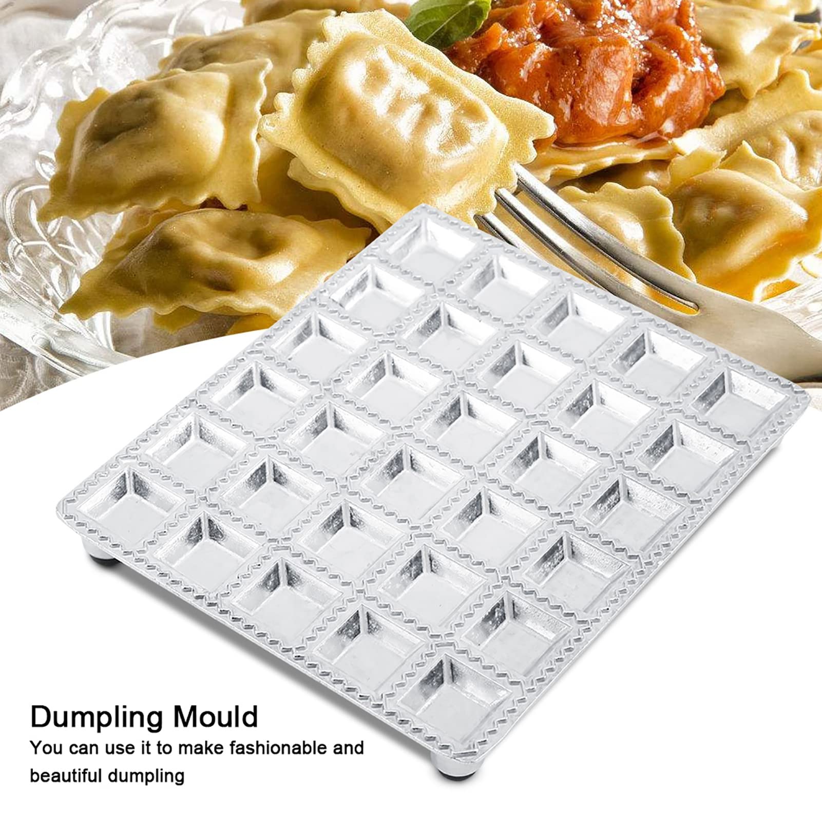 Stainless Steel Ravioli Maker - Energy Saving Dumpling Pastry Press - Mini Kitchen Gadget for Homemade Pasta, Dumplings & More | Perfect for Italian Cooking, Meal Prep & Family Fun