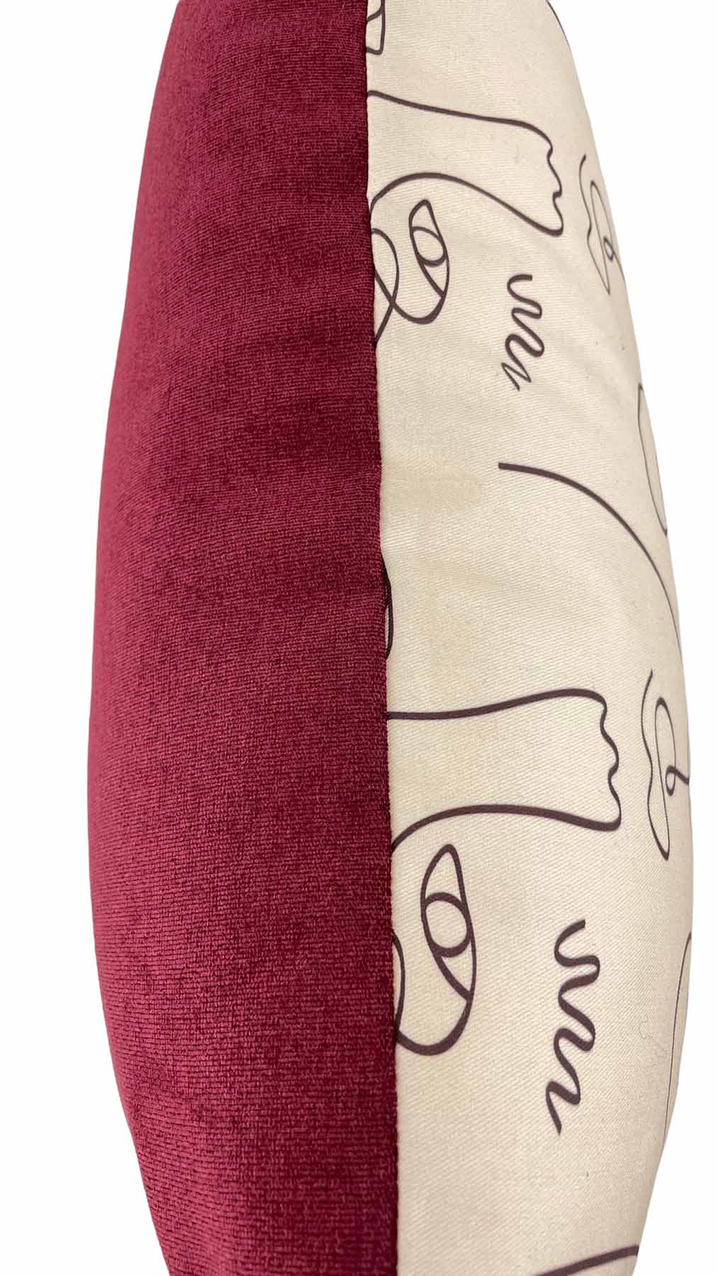 Line Art Faces Throw Pillow 22x22 - Modern Abstract Home Decor for Living Room, Bedroom & Office - Soft Decorative Cushion Cover