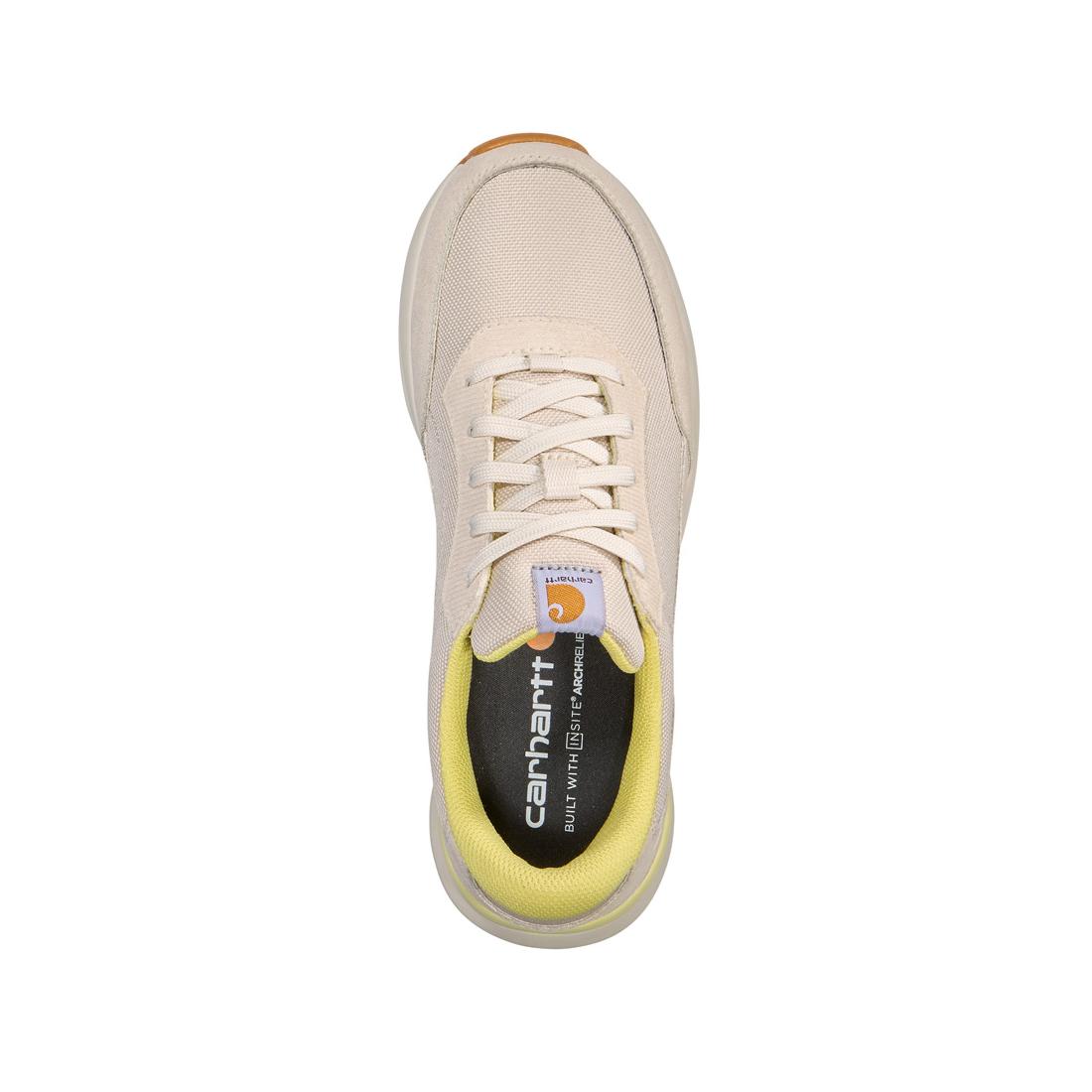 Greenfield Women's ESD Soft Toe Sneakers - White & Yellow Anti-Static Work Shoes for Electronics, Cleanrooms & Industrial Safety