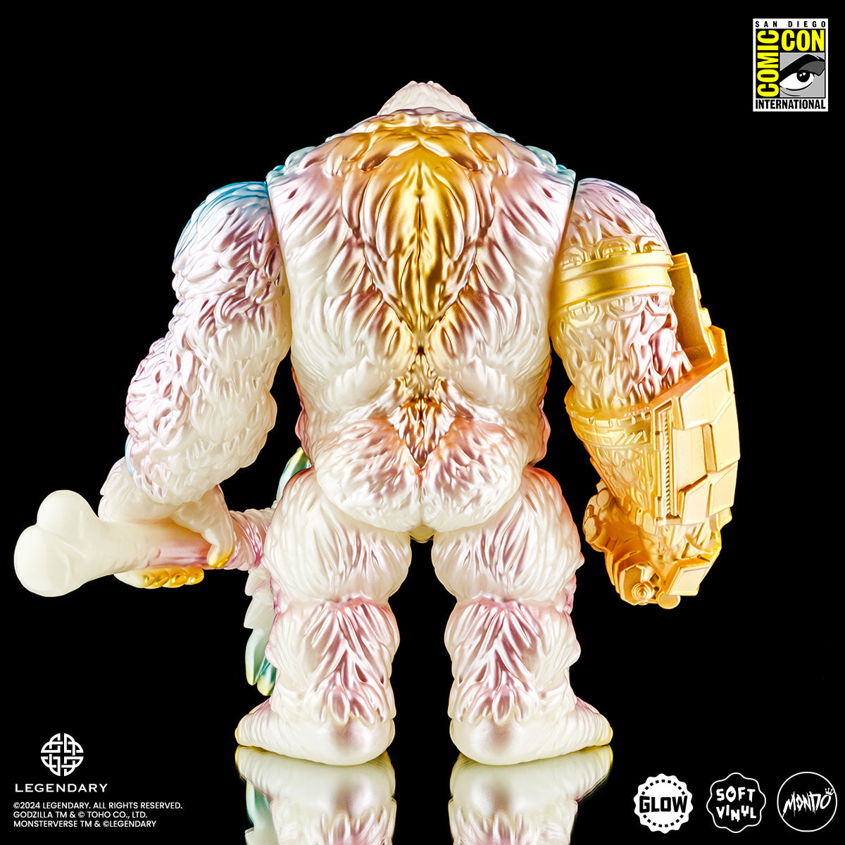 Godzilla vs Kong: The New Empire Kong Soft Vinyl Collectible Figure - Cherry Blossom Glow in The Dark Edition - Perfect for Movie Fans, Anime Collectors & Home Decor Display