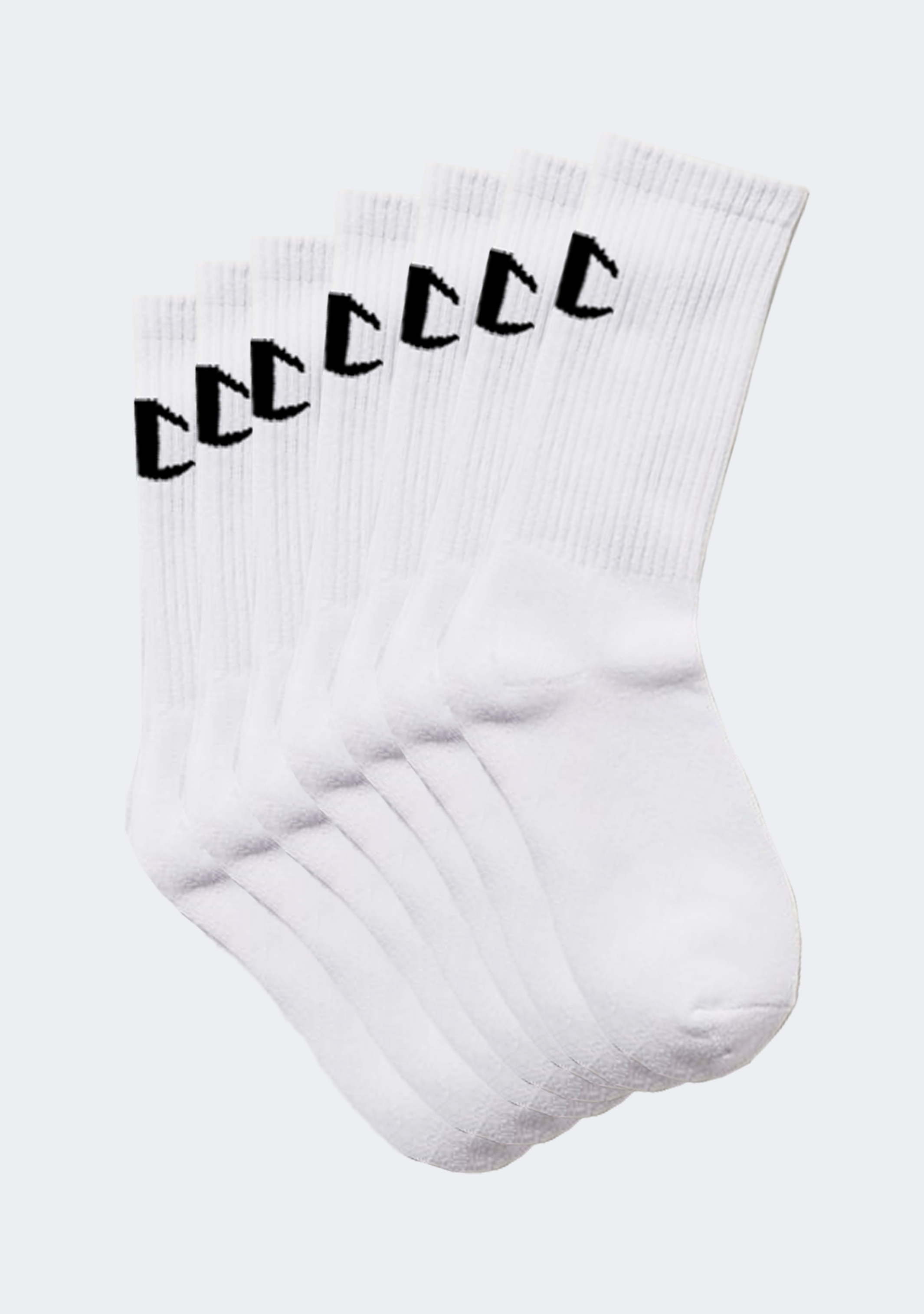 Champion Men's White Crew Socks 7-Pack - Comfortable Athletic Socks for Running, Gym & Everyday Wear