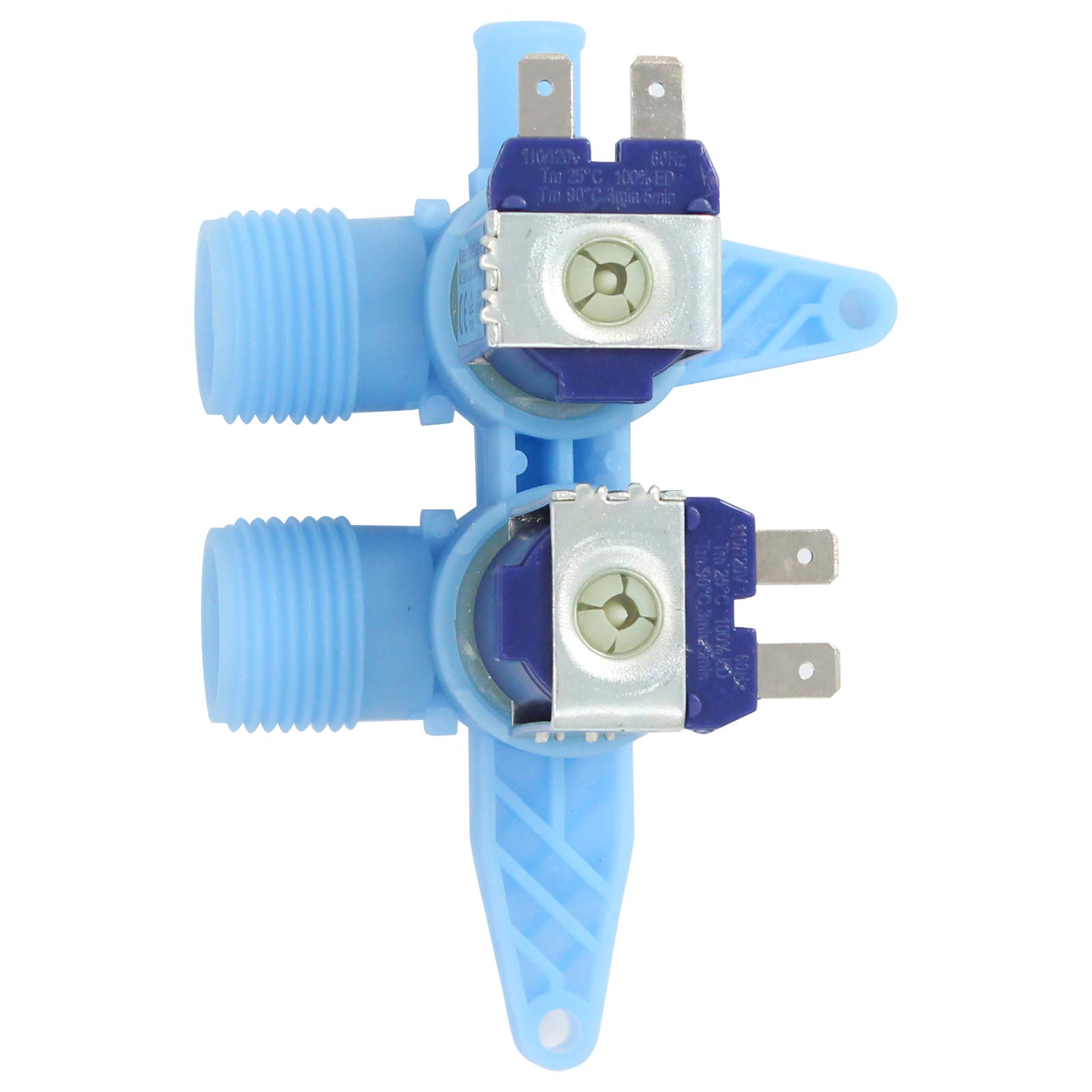 2-Pack WH13X10024 Washer Dual Inlet Valve Replacement for GE WJXR2080V0AA Refrigerator - Compatible with WH13X10024 Water Valve - Perfect for Home Kitchen Appliance Repair & Maintenance