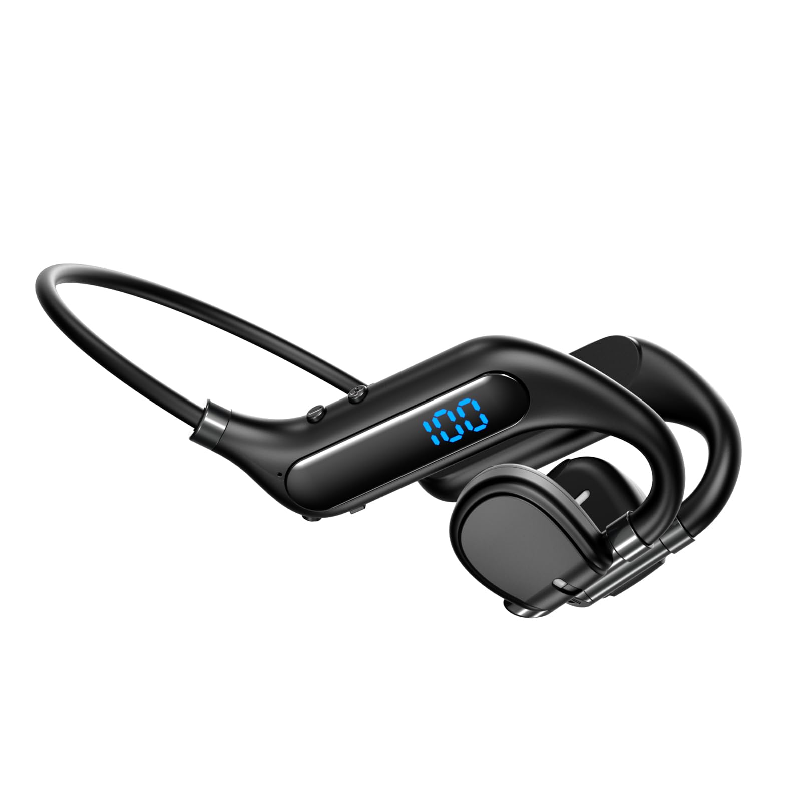 Bluetooth Bone Conduction Headphones - Open Ear Wireless Headset with 38H Playtime, IPX5 Waterproof - Perfect for Running, Cycling, Hiking, Driving & Workout - Sweatproof Sport Earphones for Active Lifestyle