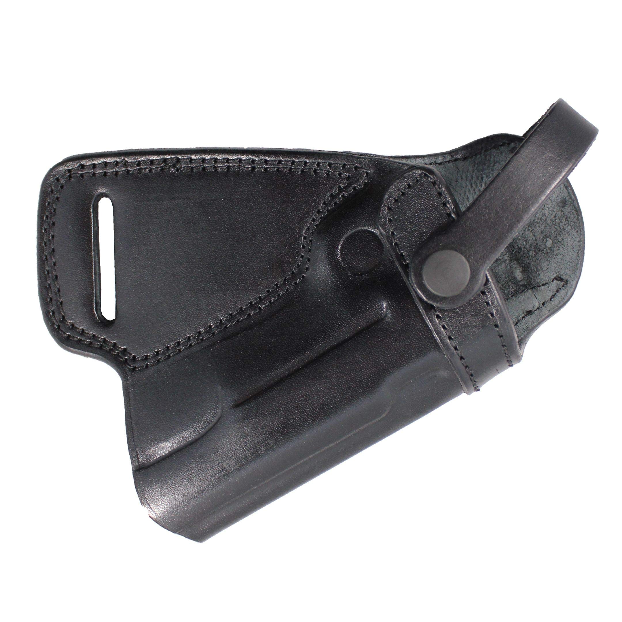 Handmade Leather Small of Back (SOB) Gun Holster with Retention Strap - Concealed Carry Comfort for Back Waistband | Perfect for Hiking, Hunting & Everyday Concealment