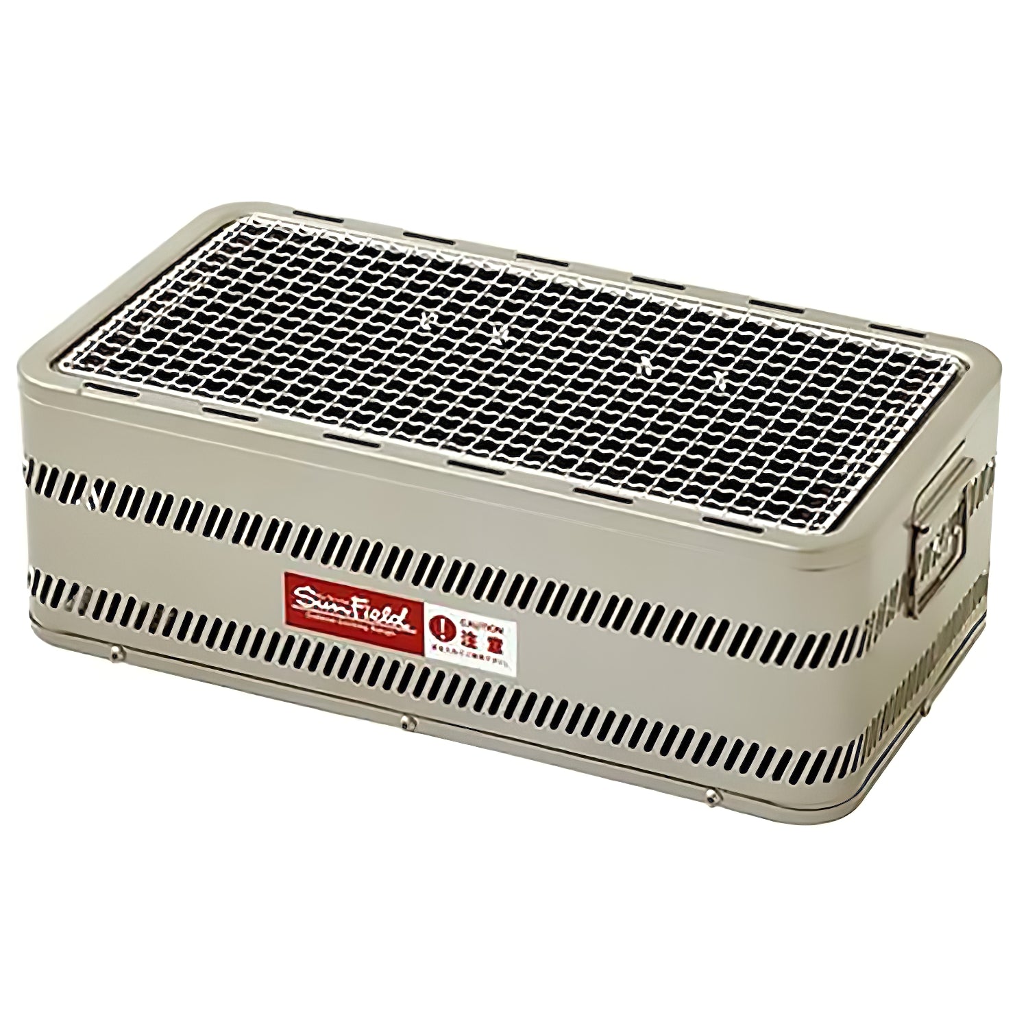 Premium Honma Seisakusyo Steel Rectangular Charcoal Konro Grill - Japanese BBQ Grill for Outdoor Cooking, Camping & Backyard Parties