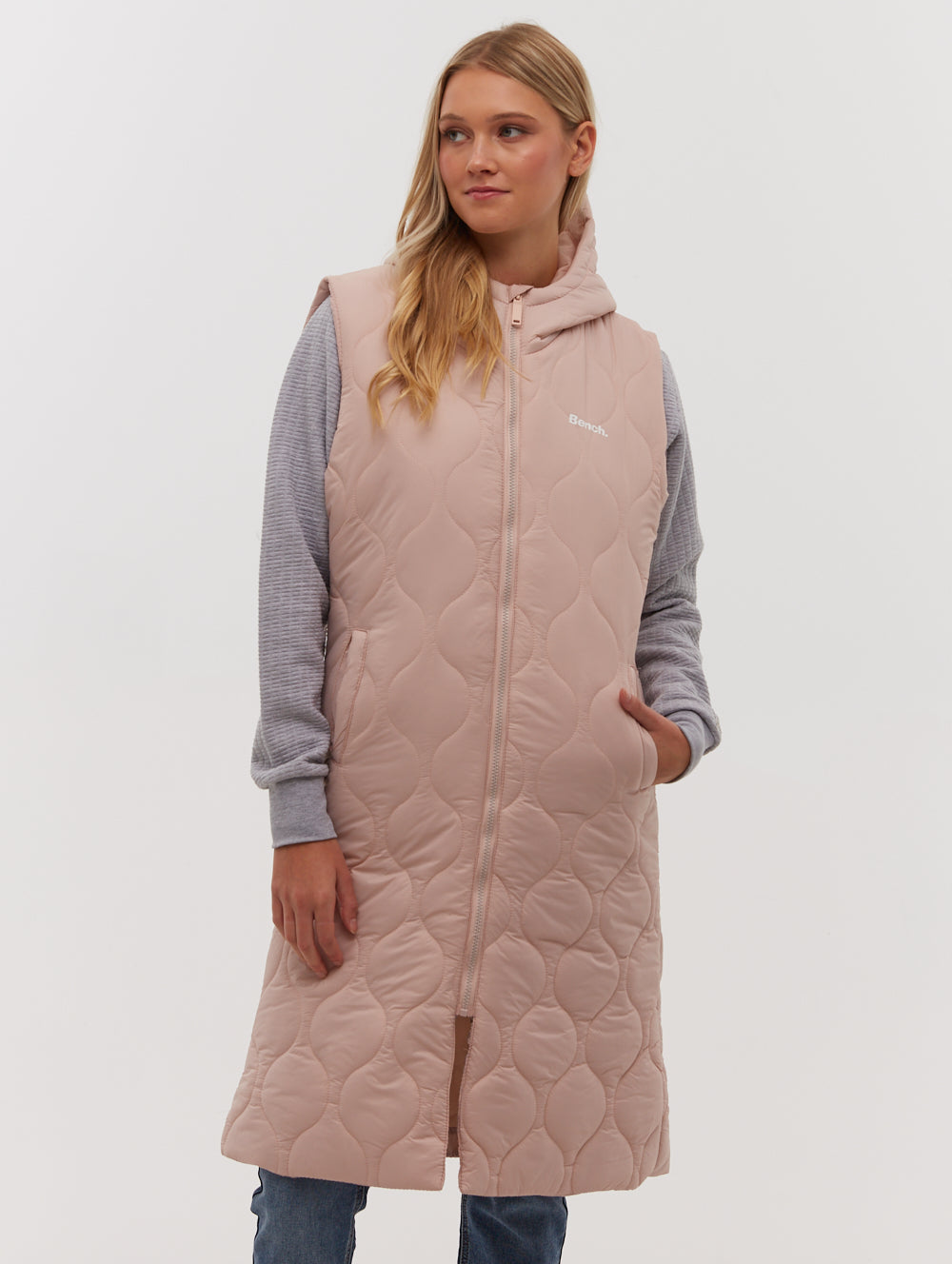 Recca Honeycomb Quilted Maxi Vest for Women - Lightweight Winter Puffer Vest with Pockets - Perfect for Outdoor Activities, Hiking & Casual Wear
