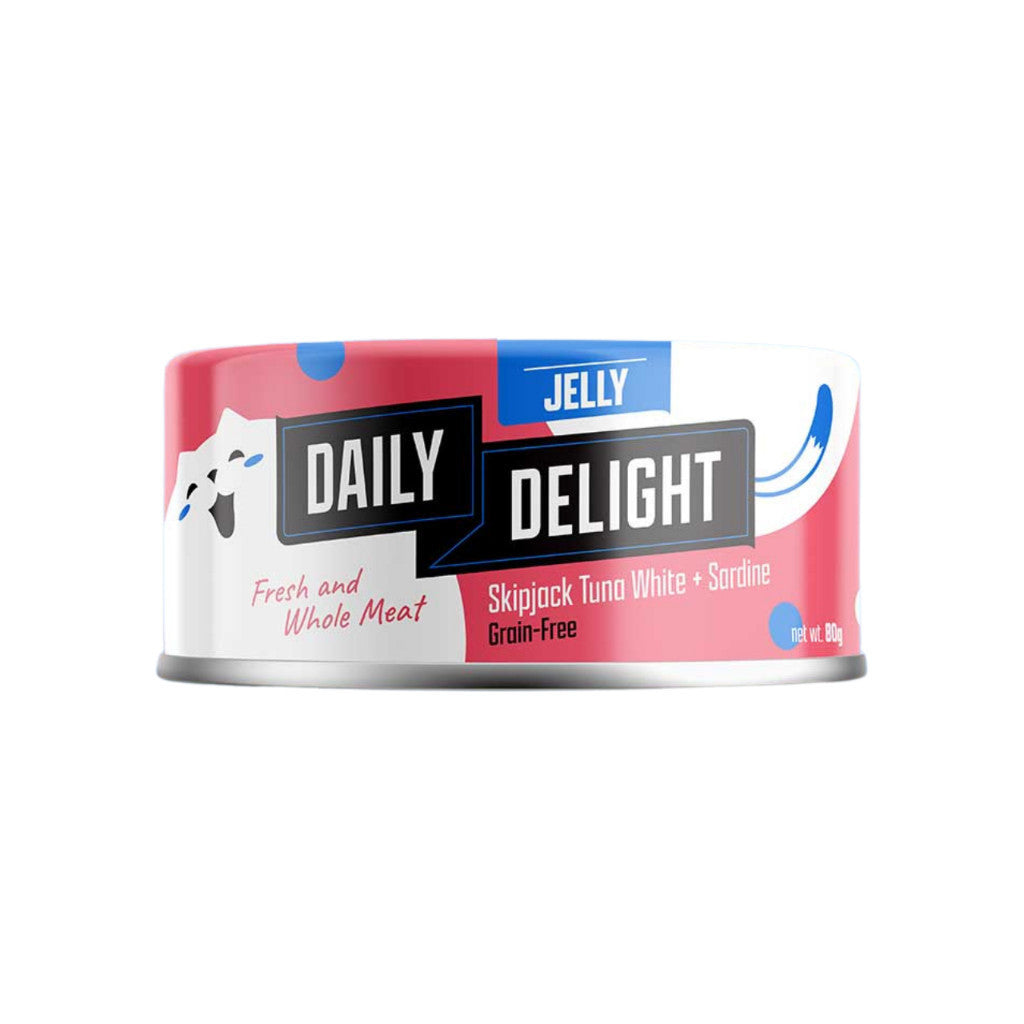 24-Pack Daily Delight Jelly Wet Cat Food - 80g Grain-Free Healthy Cat Treat with Carrots, Sweet Corn & Chicken (Sasami Cheese Flavor) - Perfect for Adult Cats' Daily Meals & Special Occasions