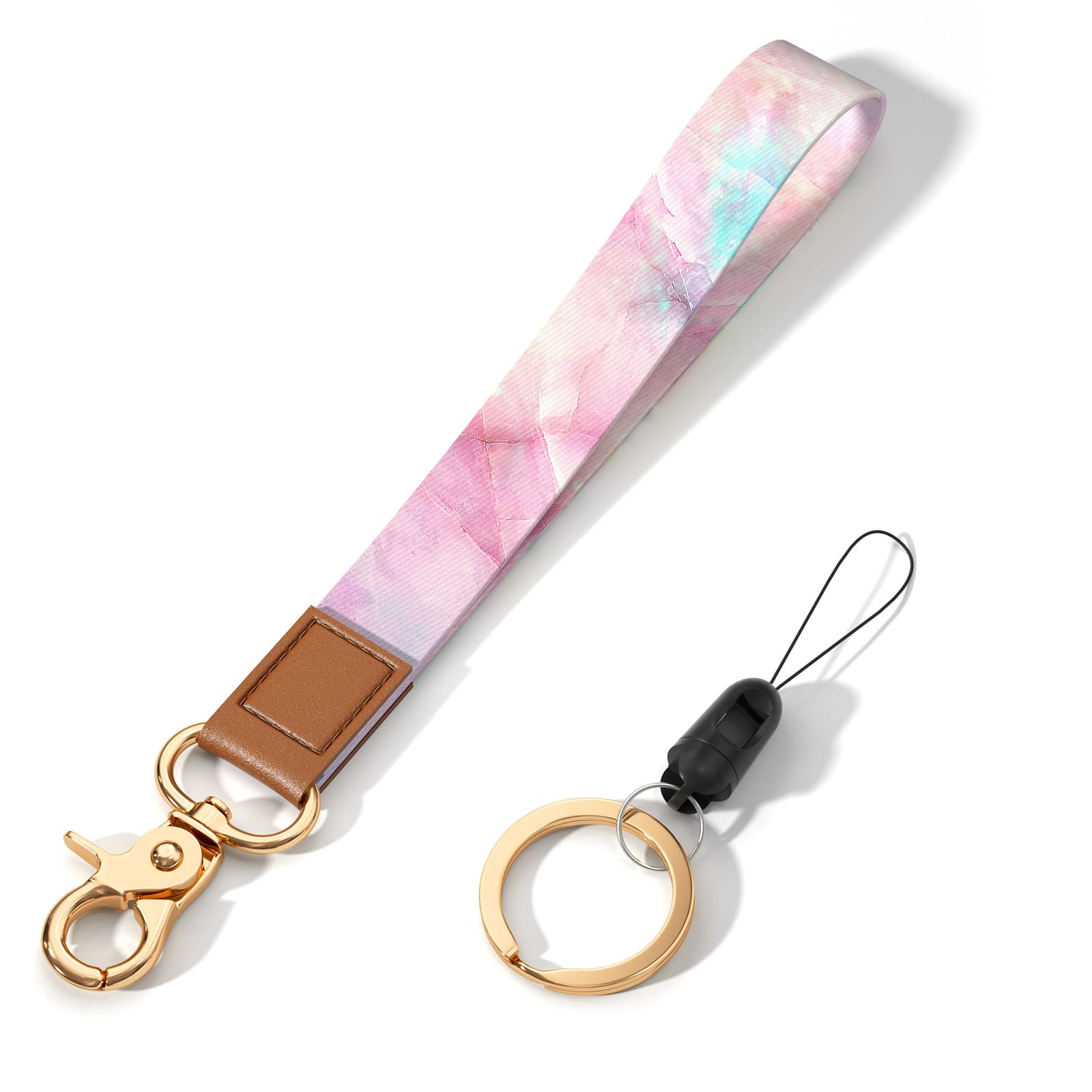 Stylish Wrist Lanyard Keychain - Durable Wristlet Strap for Keys, ID Badges, Cards & Phone (Perfect for Women & Men) - Ideal for Work, Travel, Gym & Everyday Carry